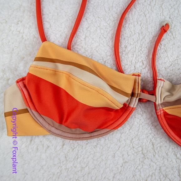 New! Set! Zulu & Zephyr Free People Tie Curve Brief Bikini, size 6‎ - Picture 6 of 15